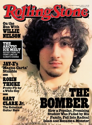 The much-discussed cover of Rolling Stone Magazine.